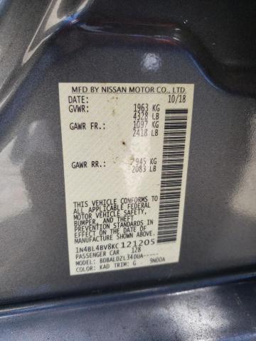Photo 10 from auction – 2019 NISSAN ALTIMA S with VIN 1N4BL4BV8KC121205