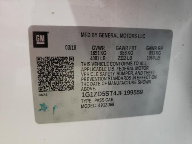 Photo 10 from auction – 2018 CHEVROLET MALIBU LT with VIN 1G1ZD5ST4JF199559