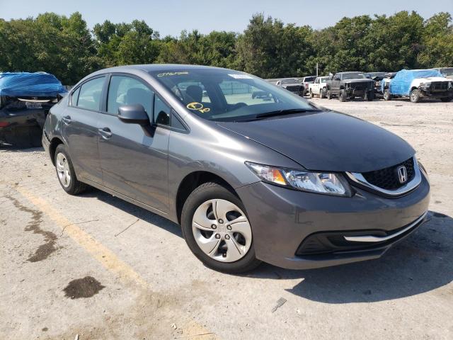 HONDA CIVIC LX 2013 with VIN 19XFB2F57DE076122 - Photo from auction