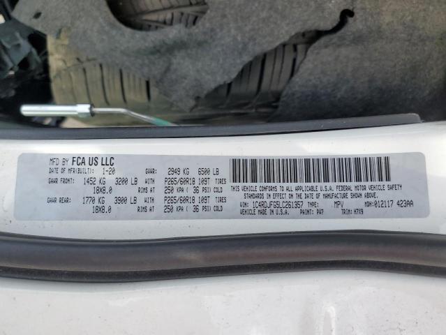 Photo 10 from auction – 2020 DODGE DURANGO SS with VIN 1C4RDJFG5LC261357