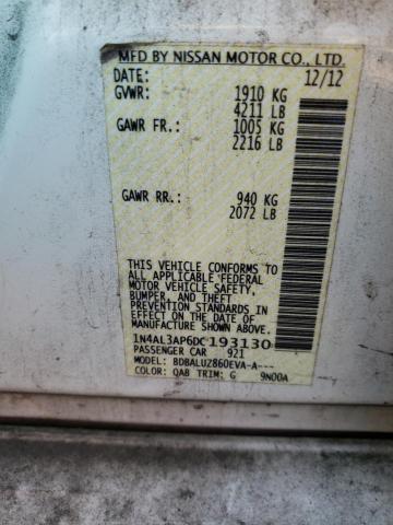 Photo 10 from auction – 2013 NISSAN ALTIMA 2.5 with VIN 1N4AL3AP6DC193130