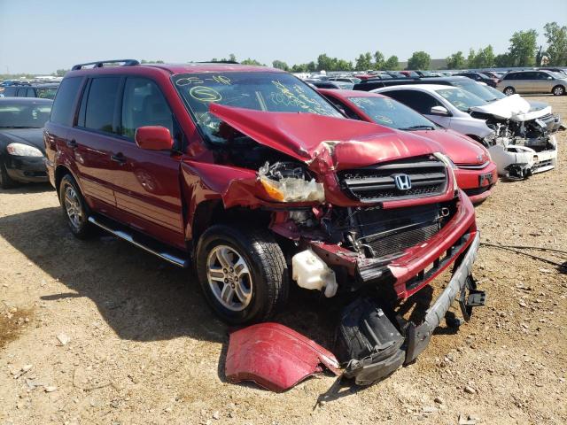 HONDA PILOT EXL 2005 with VIN 5FNYF18605B052253 - Photo from auction