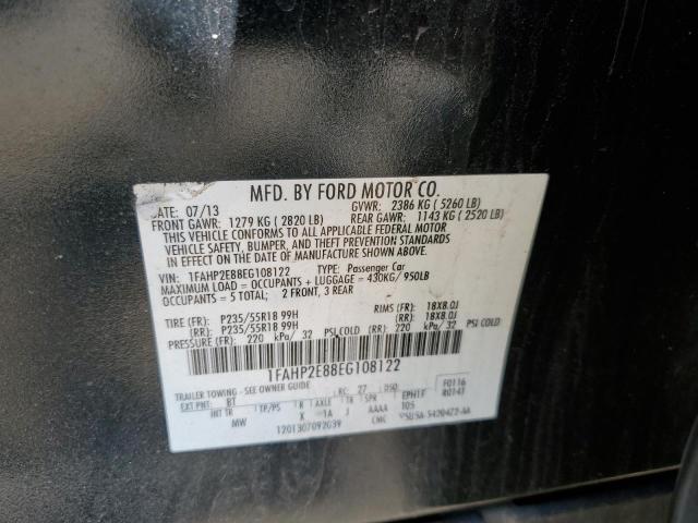 Photo 10 from auction – 2014 FORD TAURUS SEL with VIN 1FAHP2E88EG108122