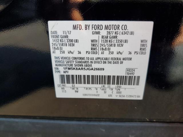 Photo 10 from auction – 2018 FORD EXPLORER P with VIN 1FM5K8AR5JGA26609