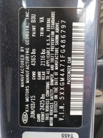 Photo 10 from auction – 2015 KIA OPTIMA LX with VIN 5XXGM4A71FG486797
