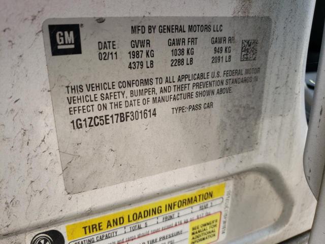 Photo 10 from auction – 2011 CHEVROLET MALIBU 1LT with VIN 1G1ZC5E17BF301614