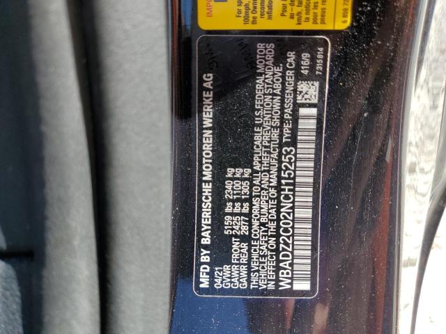 Photo 10 from auction – 2022 BMW 840I with VIN WBADZ2C02NCH15253