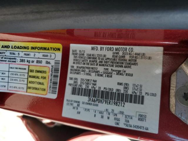 Photo 10 from auction – 2014 FORD FUSION SE with VIN 3FA6P0H79ER198212