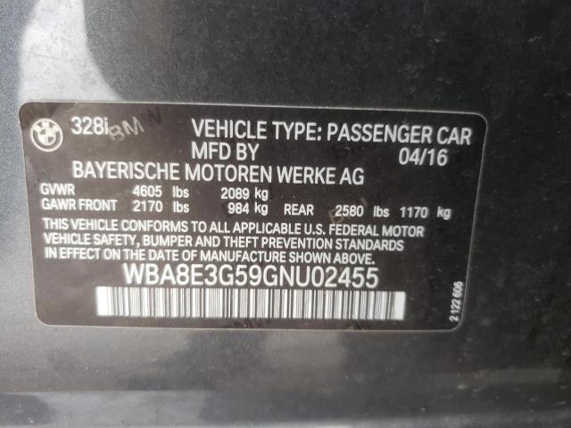 Photo 10 from auction – 2016 BMW 328 XI SUL with VIN WBA8E3G59GNU02455