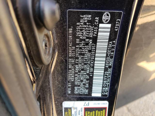 Photo 10 from auction – 2016 TOYOTA CAMRY LE with VIN 4T1BF1FK7GU262957