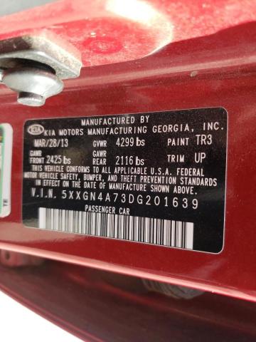 Photo 10 from auction – 2013 KIA OPTIMA EX with VIN 5XXGN4A73DG201639