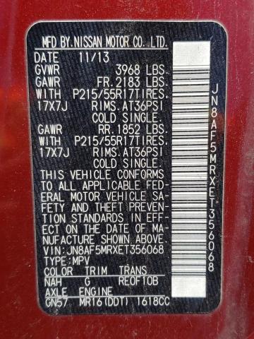 Photo 10 from auction – 2014 NISSAN JUKE S with VIN JN8AF5MRXET356068