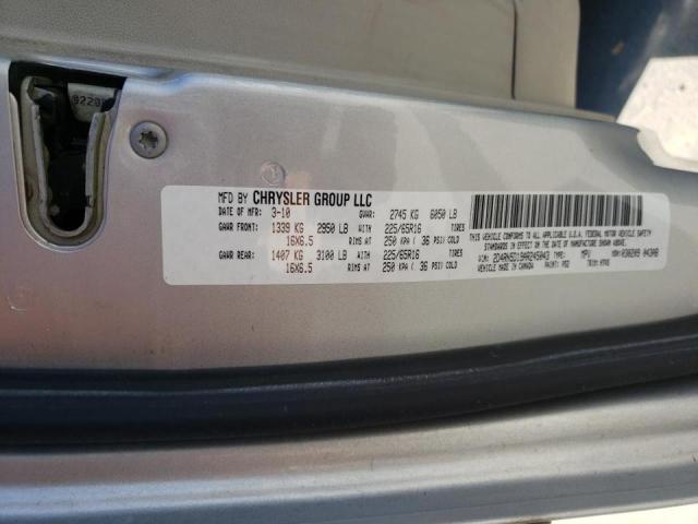 Photo 10 from auction – 2010 DODGE GRAND CARA with VIN 2D4RN5D19AR245043