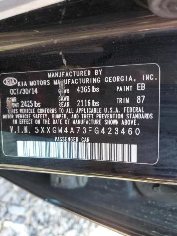 Photo 10 from auction – 2015 KIA OPTIMA LX with VIN 5XXGM4A73FG423460