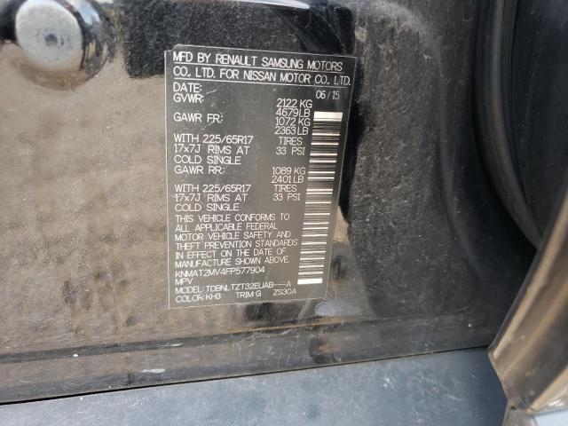 Photo 10 from auction – 2015 NISSAN ROGUE S with VIN KNMAT2MV4FP577904