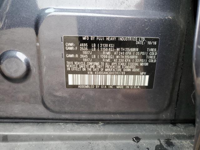 Photo 10 from auction – 2017 SUBARU OUTBACK 2. with VIN 4S4BSANC0H3283789