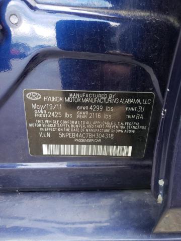 Photo 10 from auction – 2011 HYUNDAI SONATA GLS with VIN 5NPEB4AC7BH304318