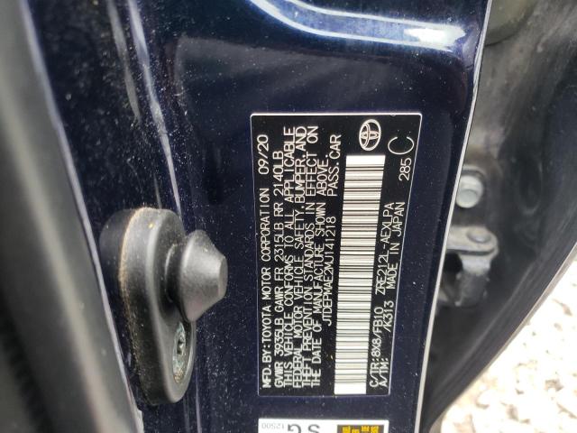 Photo 10 from auction – 2021 TOYOTA COROLLA LE with VIN JTDEPMAE2MJ141218