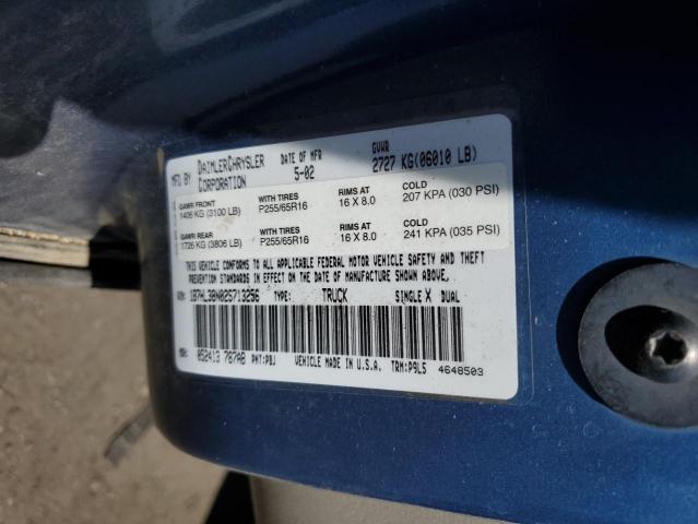 Photo 10 from auction – 2002 DODGE DAKOTA QUA with VIN 1B7HL38N02S713256