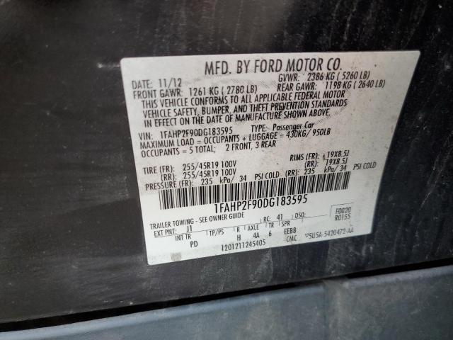 Photo 10 from auction – 2013 FORD TAURUS LIM with VIN 1FAHP2F90DG183595