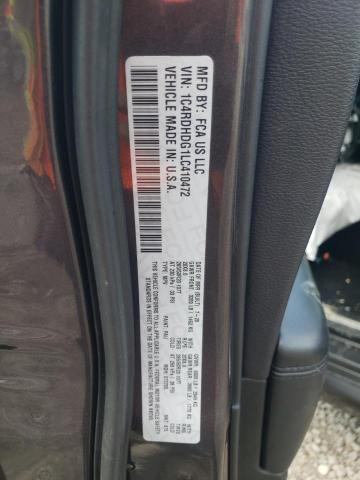 Photo 10 from auction – 2020 DODGE DURANGO GT with VIN 1C4RDHDG1LC410472
