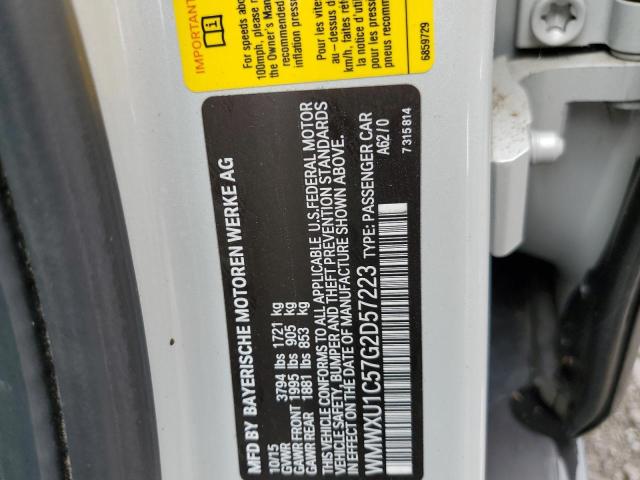 Photo 10 from auction – 2016 MINI COOPER with VIN WMWXU1C57G2D57223