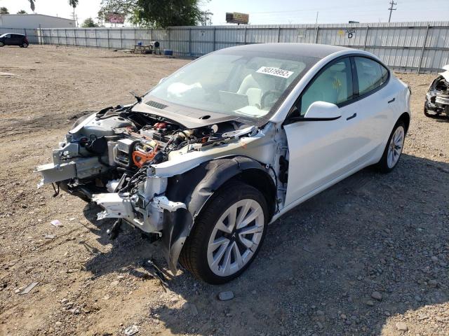 Photo 2 from auction – 2022 TESLA MODEL 3 with VIN 5YJ3E1EAXNF135243