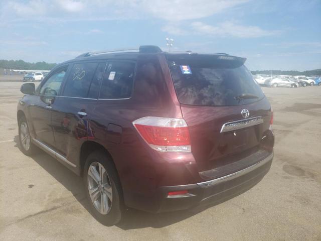 Photo 3 from auction – 2013 TOYOTA HIGHLANDER with VIN 5TDDK3EH5DS199223