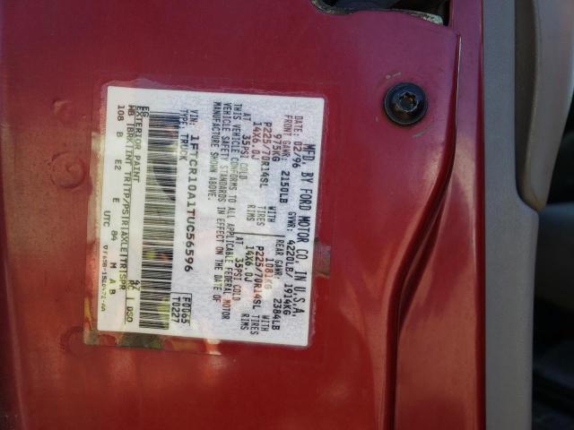 Photo 10 from auction – 1996 FORD RANGER with VIN 1FTCR10A1TUC56596