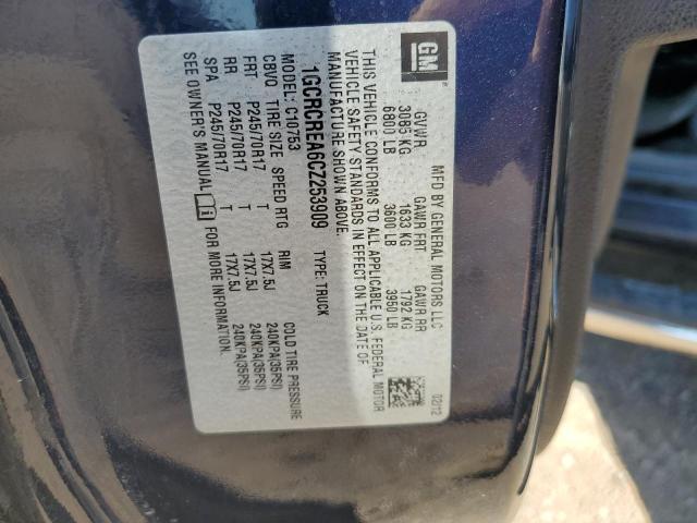 Photo 10 from auction – 2012 CHEVROLET SILVERADO with VIN 1GCRCREA6CZ253909