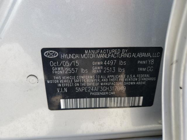 Photo 10 from auction – 2016 HYUNDAI SONATA SE with VIN 5NPE24AF3GH317049