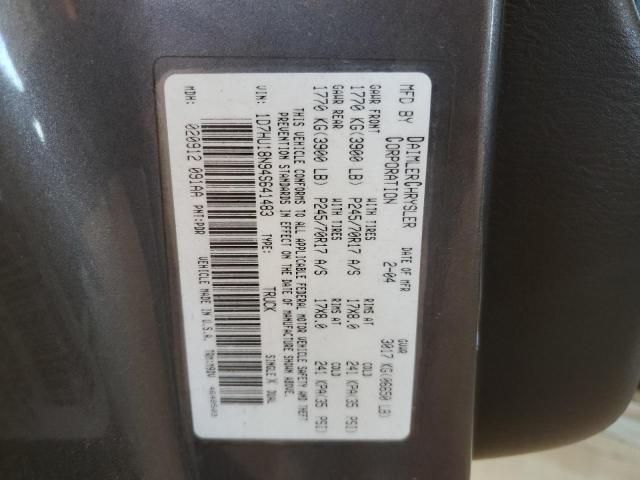 Photo 10 from auction – 2004 DODGE RAM 1500 S with VIN 1D7HU18N94S641483