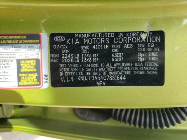 Photo 10 from auction – 2016 KIA SOUL + with VIN KNDJP3A54G7831644