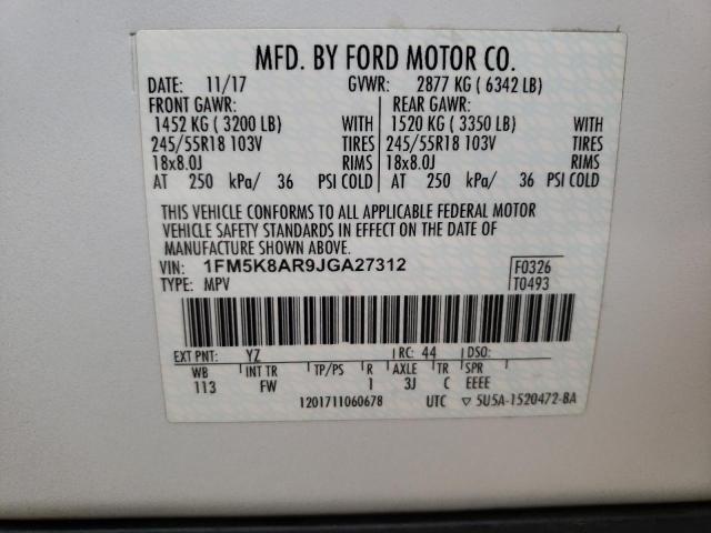 Photo 10 from auction – 2018 FORD EXPLORER P with VIN 1FM5K8AR9JGA27312