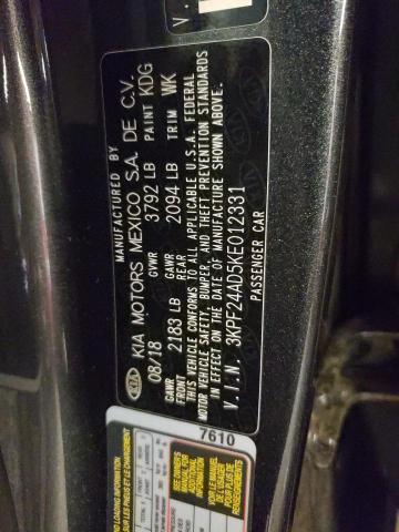 Photo 10 from auction – 2019 KIA FORTE FE with VIN 3KPF24AD5KE012331