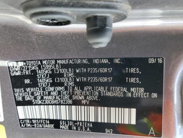 Photo 10 from auction – 2017 TOYOTA SIENNA LE with VIN 5TDKZ3DC6HS782396