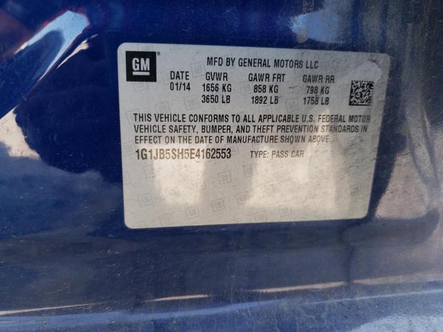 Photo 10 from auction – 2014 CHEVROLET SONIC LS with VIN 1G1JB5SH5E4162553