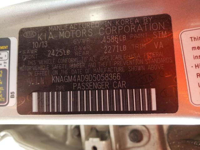 Photo 10 from auction – 2013 KIA OPTIMA HYB with VIN KNAGM4AD9D5058366