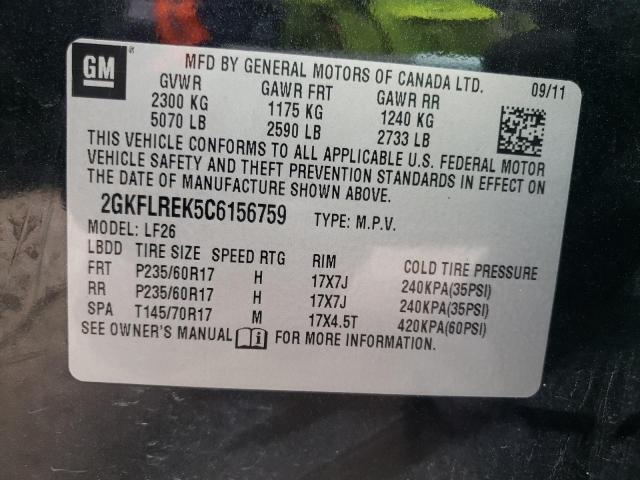 Photo 10 from auction – 2012 GMC TERRAIN SL with VIN 2GKFLREK5C6156759