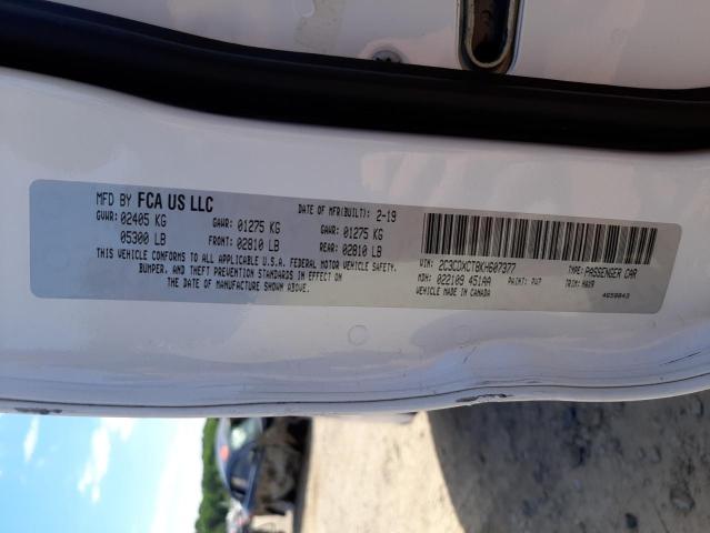 Photo 10 from auction – 2019 DODGE CHARGER R/ with VIN 2C3CDXCT8KH607377