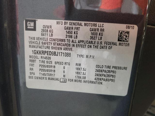 Photo 10 from auction – 2011 GMC ACADIA SLE with VIN 1GKKRPED9BJ171088