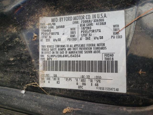 Photo 10 from auction – 1998 LINCOLN NAVIGATOR with VIN 5LMPU28L6WLJ54354
