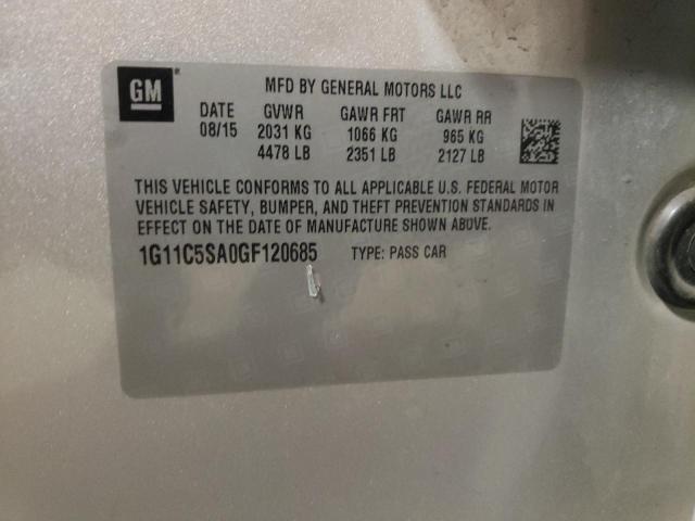 Photo 10 from auction – 2016 CHEVROLET IMPALA with VIN 1G11C5SA0GF120685