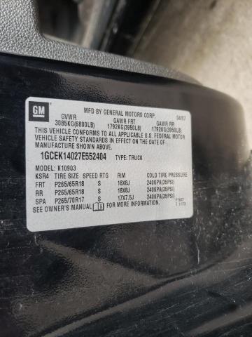 Photo 10 from auction – 2007 CHEVROLET SILVERADO with VIN 1GCEK14027E552404