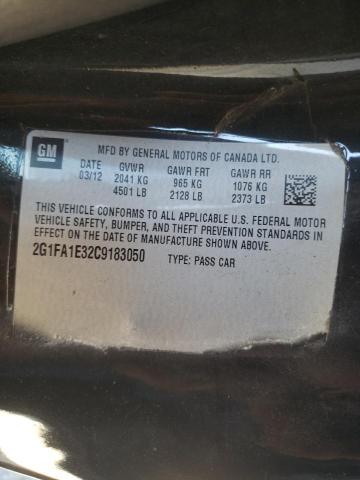 Photo 10 from auction – 2012 CHEVROLET CAMARO LS with VIN 2G1FA1E32C9183050
