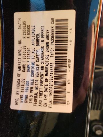 Photo 10 from auction – 2014 HONDA ACCORD EXL with VIN 1HGCR2F89EA198883