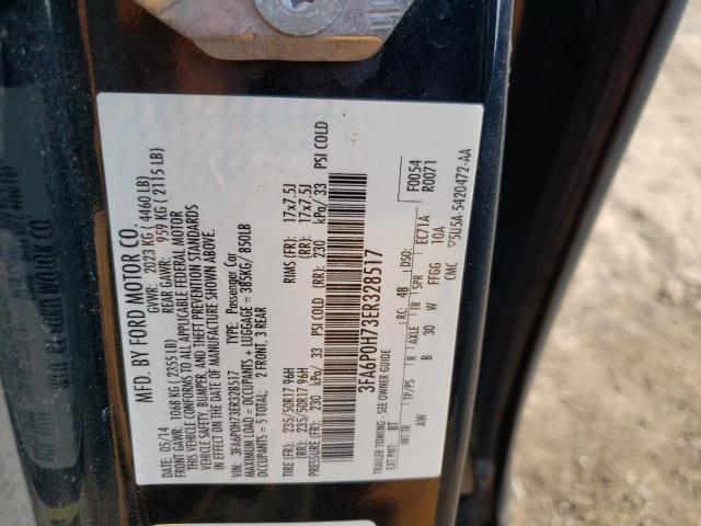 Photo 10 from auction – 2014 FORD FUSION SE with VIN 3FA6P0H73ER328517