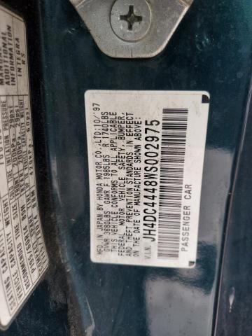 Photo 10 from auction – 1998 ACURA INTEGRA RS with VIN JH4DC4448WS002975