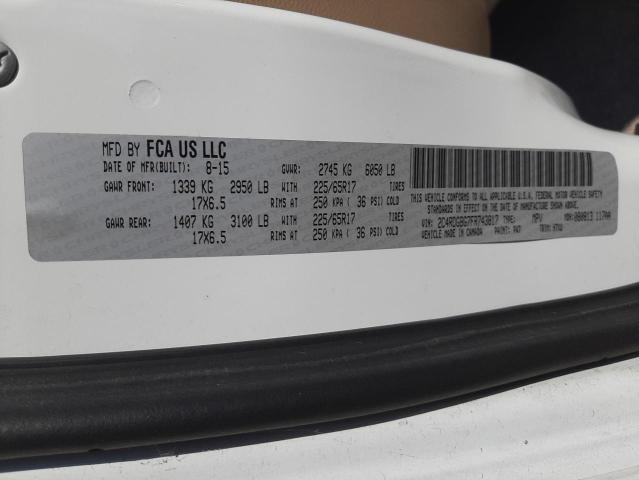 Photo 10 from auction – 2015 DODGE GRAND CARA with VIN 2C4RDGBG7FR743817