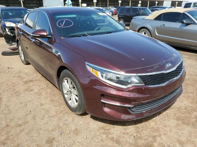 KIA OPTIMA LX 2018 with VIN 5XXGT4L32JG208965 - Photo from auction